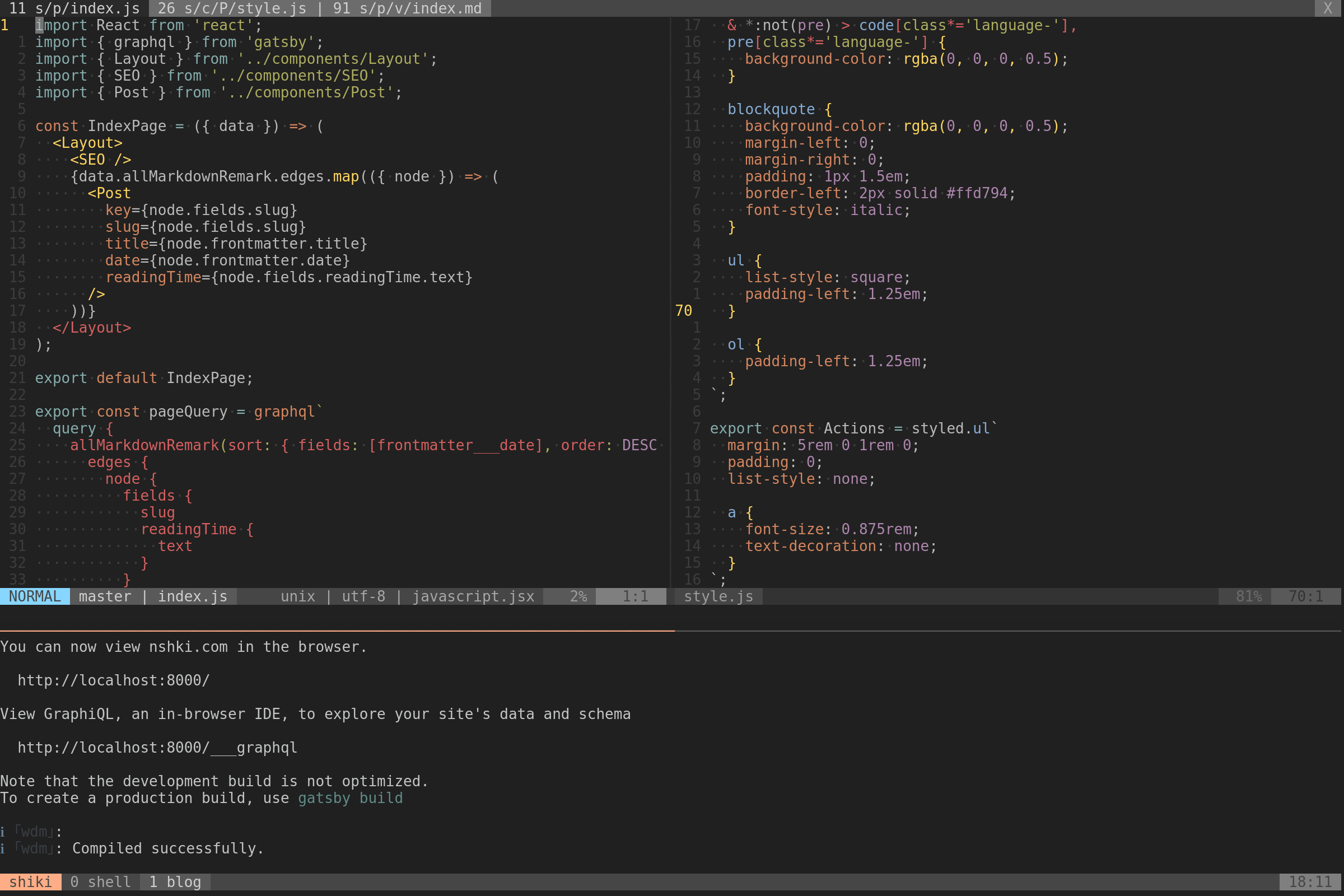 My Vim setup